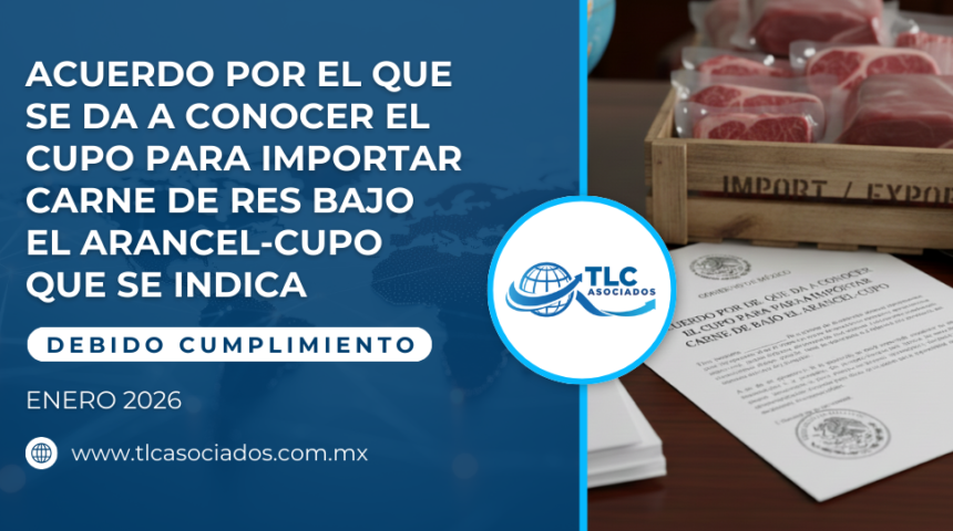 Acuerdo por el que se da a conocer el cupo para importar carne de res bajo el arancel-cupo que se indica