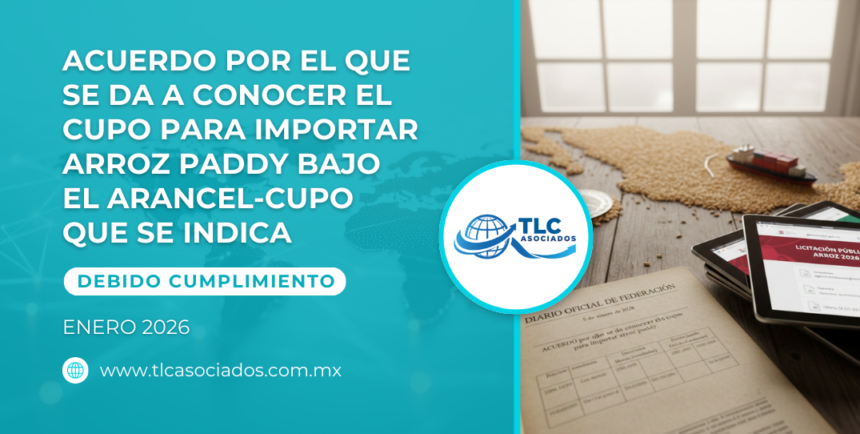 Acuerdo por el que se da a conocer el cupo para importar arroz paddy bajo el arancel-cupo que se indica
