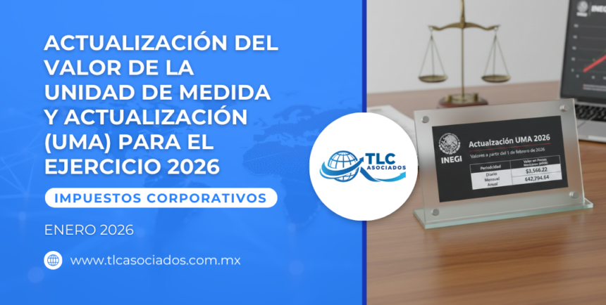 Actualización del valor de la Unidad de Medida y Actualización (UMA) para el ejercicio 2026