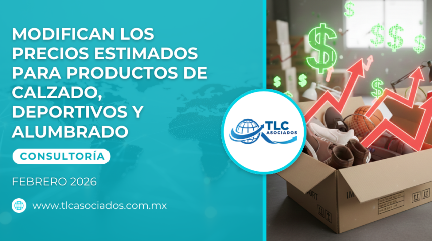 Modifican los Precios Estimados para Productos de Calzado, Deportivos y Alumbrado