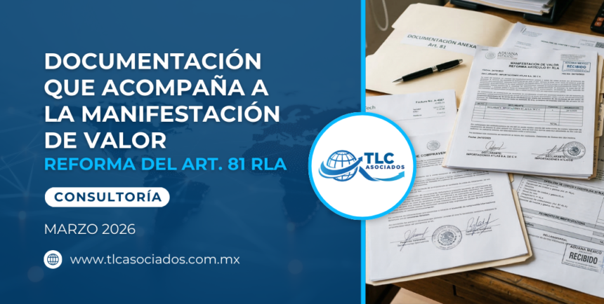 Documentación que acompaña a la Manifestación de Valor – Reforma del Artículo 81 RLA