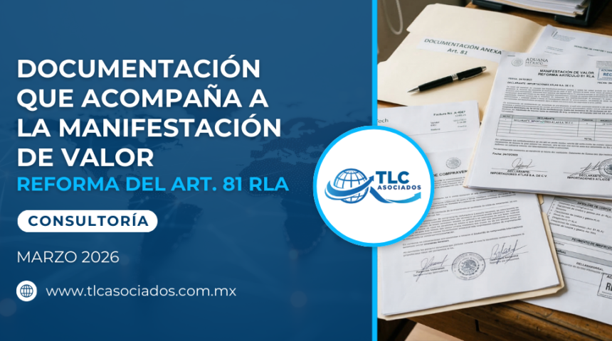 Documentación que acompaña a la Manifestación de Valor – Reforma del Artículo 81 RLA