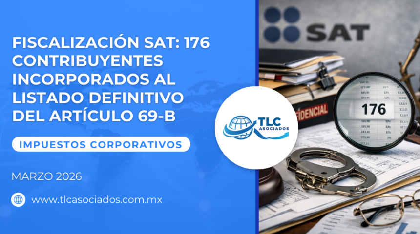 Fiscalización SAT: 176 Contribuyentes Incorporados al Listado Definitivo del Artículo 69-B