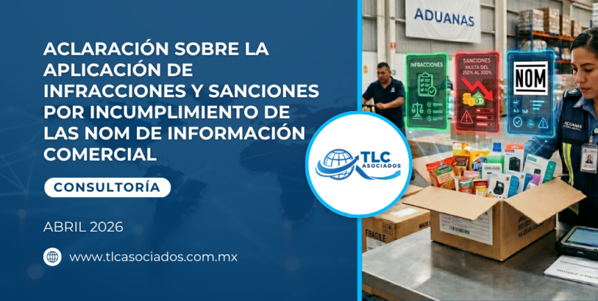 Aclaración sobre la aplicación de infracciones & sanciones por incumplimiento de las NOM de información comercial