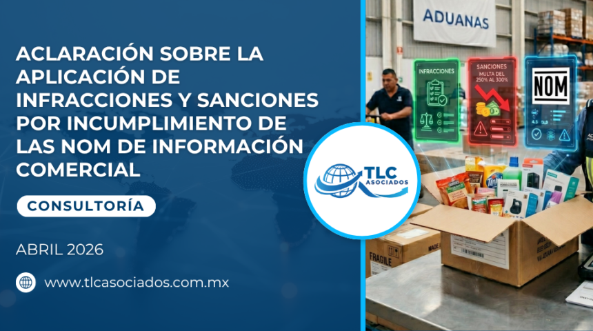 Aclaración sobre la aplicación de infracciones & sanciones por incumplimiento de las NOM de información comercial