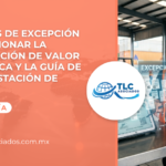 Supuestos de excepción para gestionar la Manifestación de Valor electrónica y la guía de la Manifestación de Valor