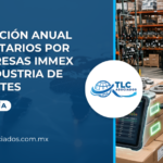 Conciliación anual de inventarios por las empresas IMMEX de la industria de autopartes