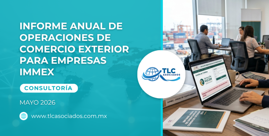 Informe Anual de Operaciones de Comercio Exterior para empresas IMMEX