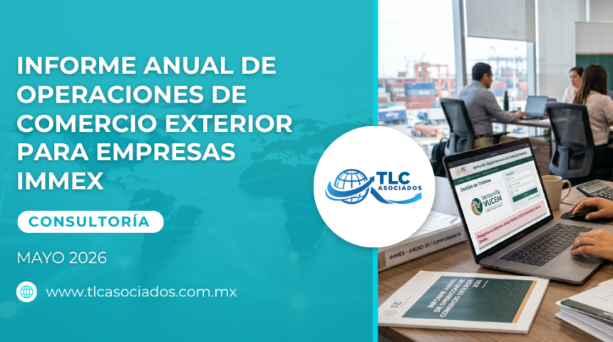 Informe Anual de Operaciones de Comercio Exterior para empresas IMMEX