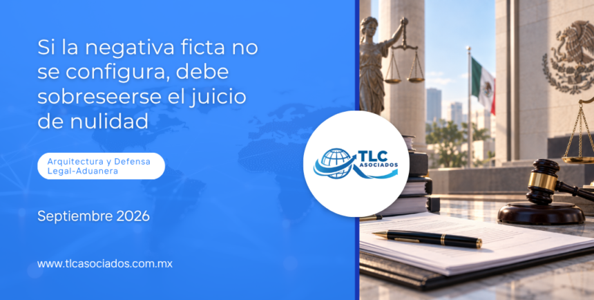 Si la negativa ficta no se configura, debe sobreseerse el juicio de nulidad