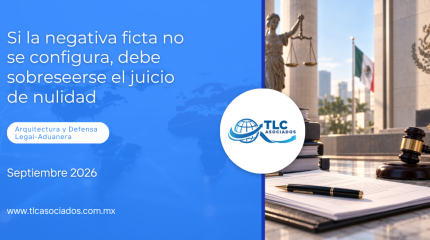 Si la negativa ficta no se configura, debe sobreseerse el juicio de nulidad