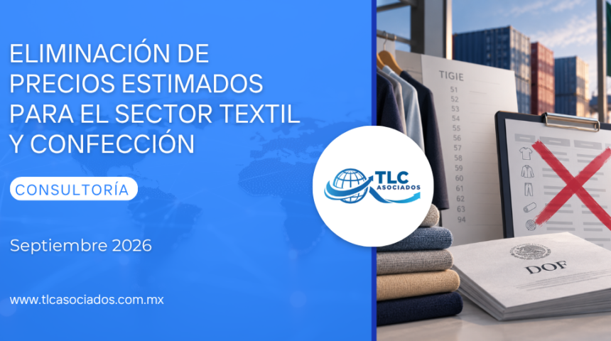 Eliminación de precios estimados para el sector textil y confección