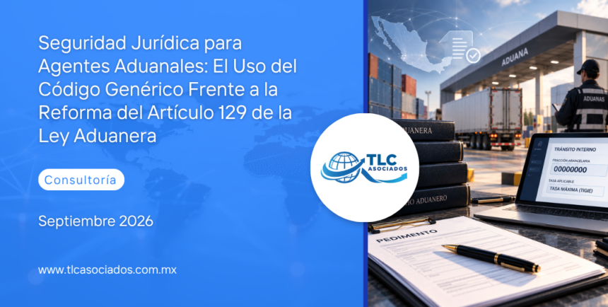Seguridad Jurídica para Agentes Aduanales: El Uso del Código Genérico Frente a la Reforma del Artículo 129 de la Ley Aduanera