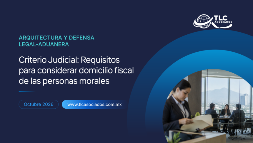 Criterio Judicial: Requisitos para considerar domicilio fiscal de las personas morales