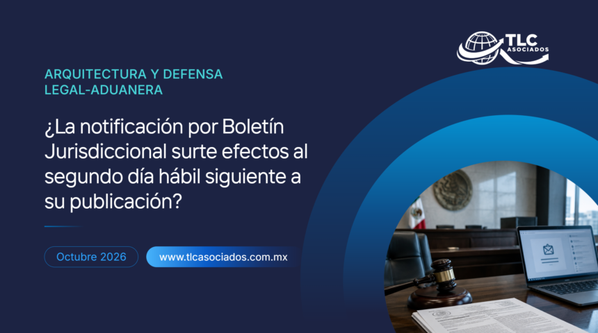 ¿La notificación por Boletín Jurisdiccional surte efectos al segundo día hábil siguiente a su publicación?