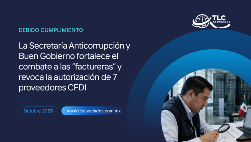 La Secretaría Anticorrupción y Buen Gobierno fortalece el combate a las “factureras” y revoca la autorización de 7 proveedores CFDI